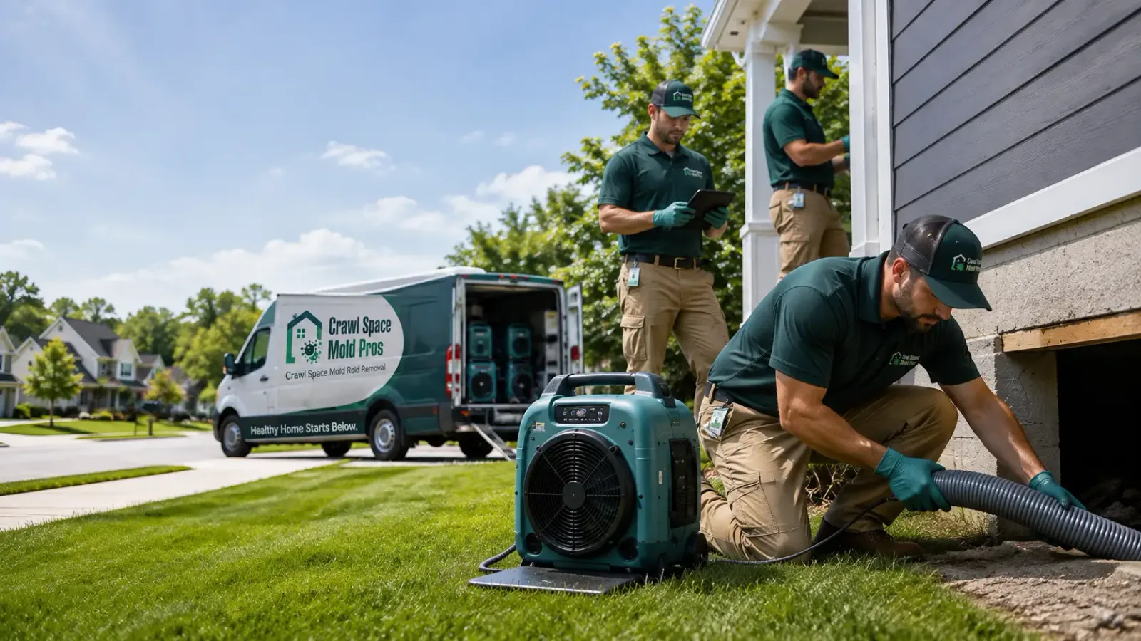 Crawl Space Mold Removal in North San Juan, CA